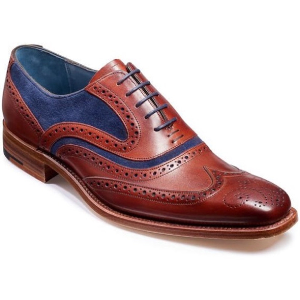 men's dark brown leather wingtip shoes handmade
